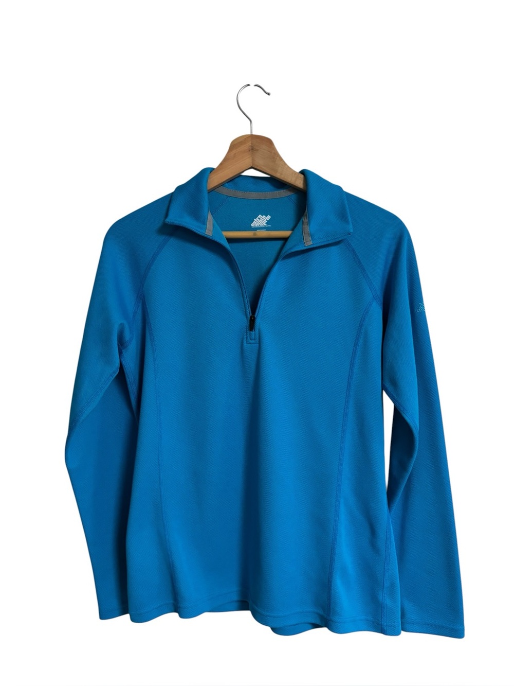 Eastern Mountain Sports blue quarter zip up active workout running jacket size M
